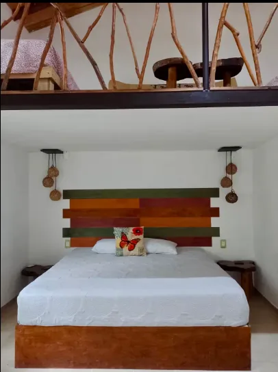 Interior de Cabaña Guacamaya